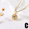 Wholesale Women's Minimalist Geometric Copper Pendant Necklace With Bamboo Chain And 18K Gold Electroplated Treatment
