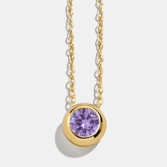 Wholesale Women's Minimalist Geometric Copper Pendant Necklace With Mixed Gemstone Inlay And O Chain
