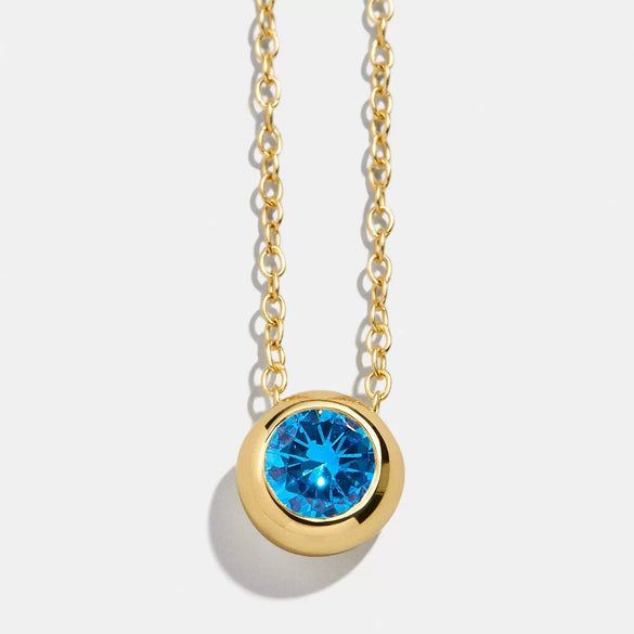 Wholesale Women's Minimalist Geometric Copper Pendant Necklace With Mixed Gemstone Inlay And O Chain