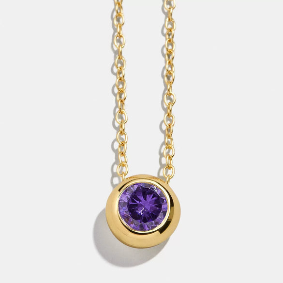 Wholesale Women's Minimalist Geometric Copper Pendant Necklace With Mixed Gemstone Inlay And O Chain