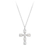 Wholesale Women's Minimalist Geometric Crossshaped 925 Silver Electroplated Necklace
