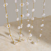 Wholesale Women's Minimalist Geometric Flower Stainless Steel Oshaped Chain Necklace With Vacuum Real Gold Plating