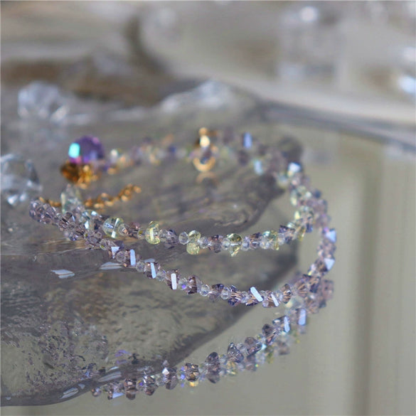 Wholesale Women's Minimalist Geometric Glass And Glaze Bead Bracelet