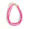 Wholesale Women's Minimalist Geometric Glass And Rice Beads Multilayer Necklace With Electroplating