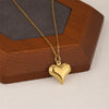 Wholesale Women's Minimalist Geometric Hollow Heart Pendant 18K Gold Stainless Steel Cross Chain Electroplated Necklace Choker Jewelry