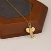 Wholesale Women's Minimalist Geometric 18K Gold Electroplated Stainless Steel Elephant Pendant Cross Chain Necklace