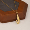 Wholesale Women's Minimalist Geometric 18K Gold Plated Stainless Steel Cross Chain With 3D Ocean Shark Pendant Necklace