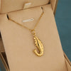 Wholesale Women's Minimalist Geometric 18K Gold Plated Stainless Steel Cross Chain With 3D Ocean Shark Pendant Necklace