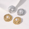 Wholesale Women's Minimalist Geometric 18K Goldplated Stainless Steel Earrings