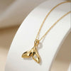 Wholesale Women's Minimalist Geometric Mermaid Tail Pendant 925 Silver Electroplated Cross Chain Necklace