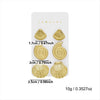 Wholesale Women's Minimalist Geometric Plastic Electroplated Starfish Shell Earring Set