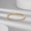 Wholesale Women's Minimalist Geometric S925 Sterling Silver Electroplated Water Droplets Zircon Bracelet