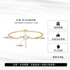 Wholesale Women's Minimalist Geometric S925 Sterling Silver Gold Plated Freshwater Pearl Bracelet