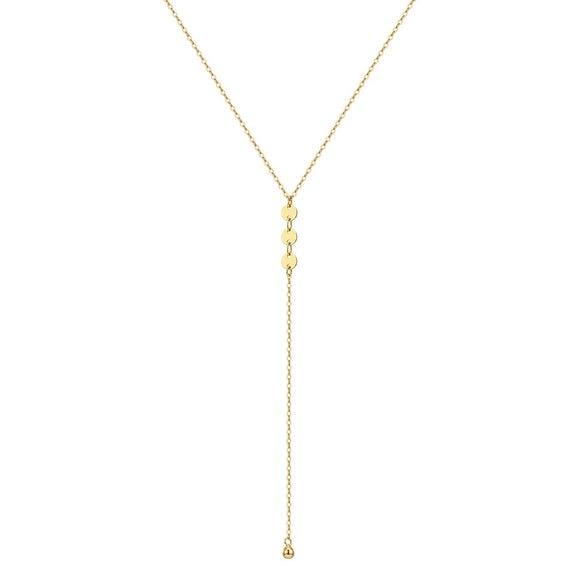 Wholesale Women's Minimalist Geometric Silver Electroplated Cross Chain Yshaped Clavicle Necklace