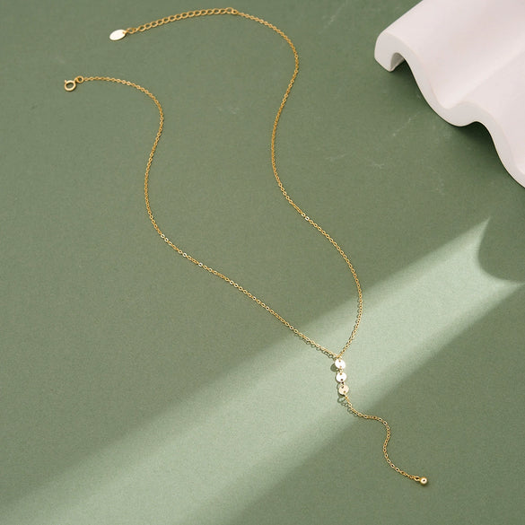 Wholesale Women's Minimalist Geometric Silver Electroplated Cross Chain Yshaped Clavicle Necklace