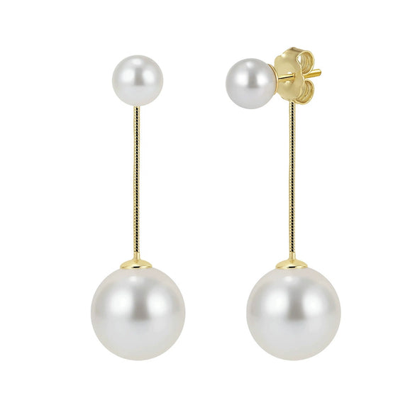 Wholesale Women's Minimalist Geometric 925 Silver Electroplated Stud And Pendant Earrings