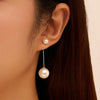 Wholesale Women's Minimalist Geometric 925 Silver Electroplated Stud And Pendant Earrings
