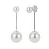Wholesale Women's Minimalist Geometric 925 Silver Electroplated Stud And Pendant Earrings