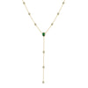 Wholesale Women's Minimalist Geometric Silver 925 Silver Electroplated Water Dropshaped Long Necklace Cross Chain Collarbone Chain Fashion Accessory