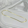 Wholesale Women's Minimalist Geometric 925 Silver Snake Bone Chain Gold Plated