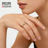 Wholesale Women's Minimalist Geometric Stainless Steel Electroplated Adjustable Open Ring Jewelry