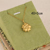 Wholesale Women's Minimalist Geometric Stainless Steel Electroplated 18K Gold Cross Chain Necklace