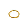 Wholesale Women's Minimalist Geometric Stainless Steel Electroplated Ring