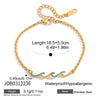 Wholesale Women's Minimalist Geometric Stainless Steel Electroplated Wave Bracelet Jewelry