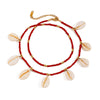 Wholesale Women's Minimalist Geometric Stainless Steel Jewelry With Electroplating And Red Rice Ball Steel Ball Teeth Shell Chain Design