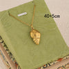 Wholesale Women's Minimalist Geometric Stainless Steel 18K Gold Plated Cross Chain Necklace