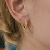 Wholesale Women's Minimalist Geometric Stainless Steel 18K Gold Plated Earrings