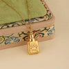 Wholesale Women's Minimalist Geometric Stainless Steel 18K Gold Plated Perfume Bottle Pendant Necklace With Cross Chain