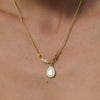 Wholesale Women's Minimalist Geometric Stainless Steel Necklace Pendant With Pvd Furnace Vacuum Real Gold Plating