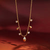 Wholesale Women's Minimalist Geometric Stainless Steel Necklace With Vacuum Real Gold Plating In Pvd Furnace