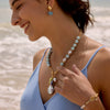 Wholesale Women's Minimalist Geometric Stainless Steel Necklace With Vacuum Real Gold Plating In Pvd Furnace
