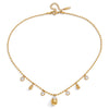 Wholesale Women's Minimalist Geometric Stainless Steel Necklace With Vacuum Real Gold Plating In Pvd Furnace