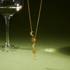 Wholesale Women's Minimalist Geometric Stainless Steel Necklace With Vacuum Real Gold Plating