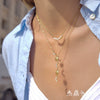 Wholesale Women's Minimalist Geometric Stainless Steel Necklace With Vacuum Real Gold Plating