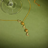 Wholesale Women's Minimalist Geometric Stainless Steel Necklace With Vacuum Real Gold Plating
