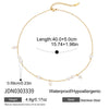 Wholesale Women's Minimalist Geometric Stainless Steel Pearl Necklace With Pvd Furnace Vacuum Real Gold Plating