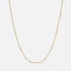 Wholesale Women's Minimalist Geometric Stainless Steel Real Gold Plated Necklace