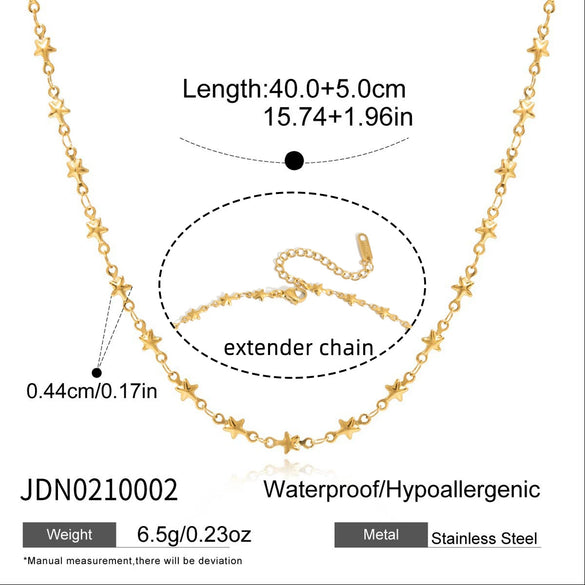 Wholesale Women's Minimalist Geometric Stainless Steel Sun Pendant Necklace With Vacuum Real Gold Plating