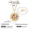 Wholesale Women's Minimalist Geometric Stainless Steel Vacuum Real Gold Plated Necklace
