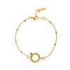 Wholesale Women's Minimalist Geometric Titanium Steel Detachable Sailor Bracelet With Oven Vacuum Plating And Electroplating