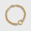 Wholesale Women's Minimalist Geometric Titanium Steel Detachable Sailor Bracelet With Oven Vacuum Plating