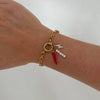 Wholesale Women's Minimalist Geometric Titanium Steel Detachable Sailor Bracelet With Oven Vacuum Plating