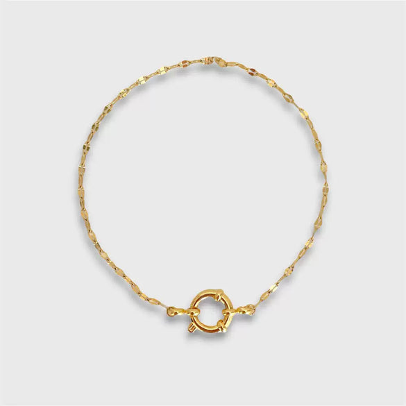 Wholesale Women's Minimalist Geometric Titanium Steel Detachable Sailor Bracelet With Oven Vacuum Plating