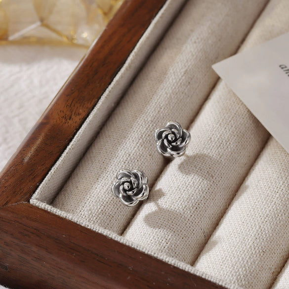 Wholesale Women's Minimalist Geometric Titanium Steel Earrings With Electroplating