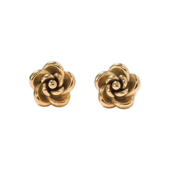 Wholesale Women's Minimalist Geometric Titanium Steel Earrings With Electroplating