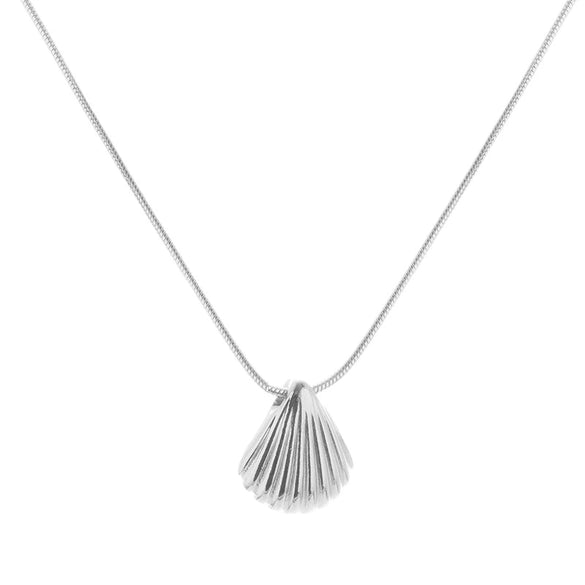 Wholesale Women's Minimalist Geometric Titanium Steel Necklace With Electroplated Design And Snake Bone Chain